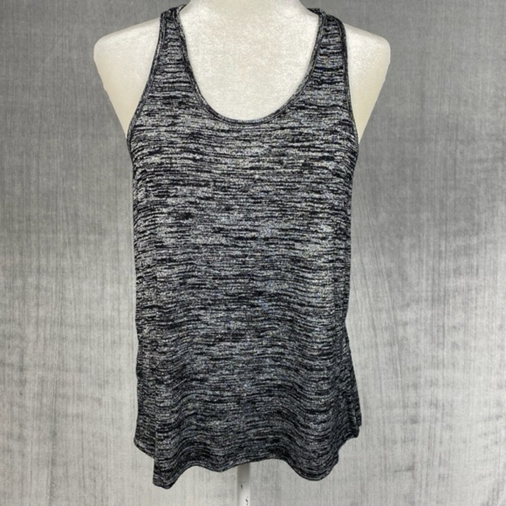 Rag & Bone Twist Back Tank Top Womens Medium Marled Heather Gray Stretch